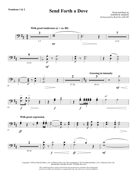 Send Forth a Dove - Trombone 1 & 2