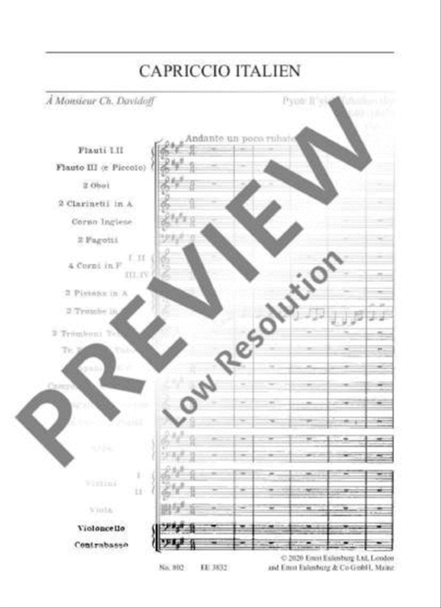 Capriccio Italien Orchestra scores gallery preview page 10
