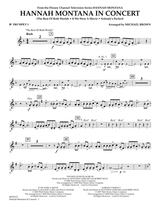 Hannah Montana in Concert - Bb Trumpet 1