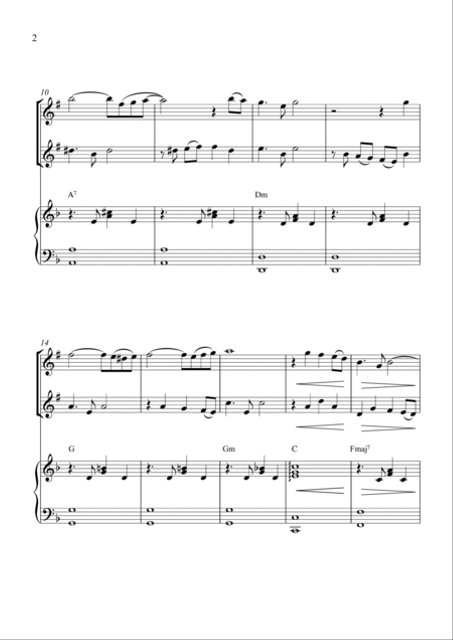 Summertime In Venice Trumpet Duet scores gallery preview page 2