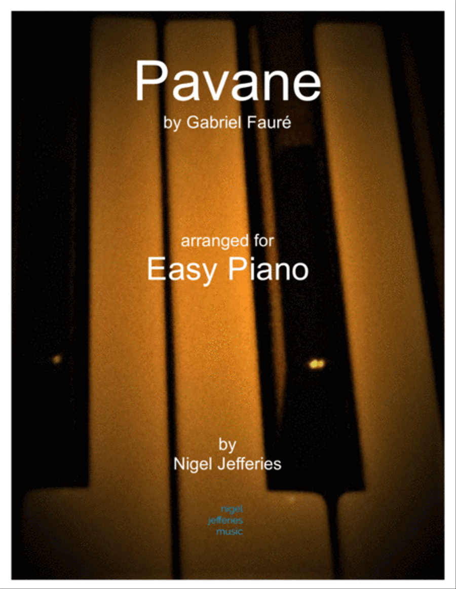 Pavane by Gabriel Faure arranged for easy piano Easy Piano scores gallery preview page 1