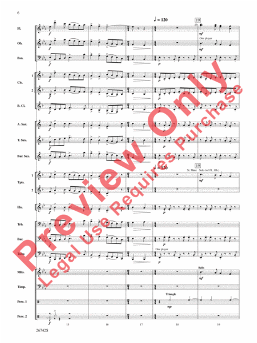 A Christmas Festival Concert Band scores gallery preview page 7