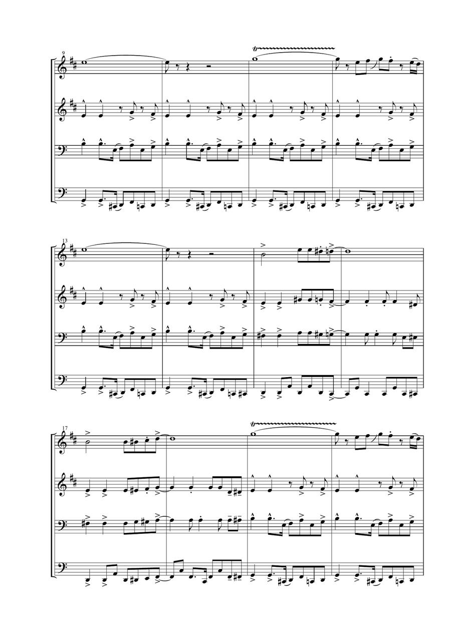 Soul Finger Brass Ensemble scores gallery preview page 4