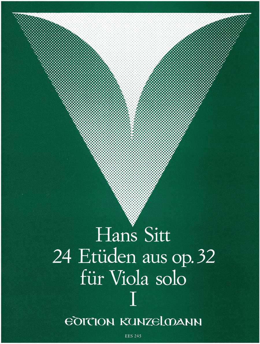 24 studies from Op. 32 for viola solo, Volume 1 by Hans Sitt Viola Solo - Sheet Music