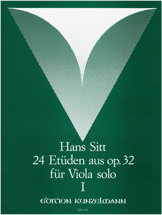 Book cover for 24 studies from Op. 32 for viola solo, Volume 1