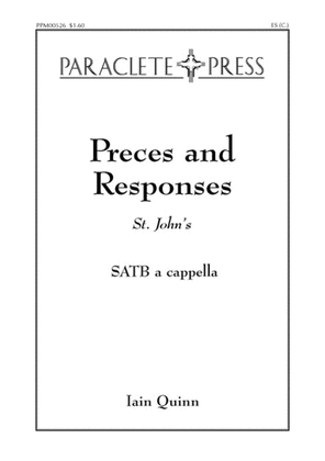 Book cover for Preces and Responses, St. John's