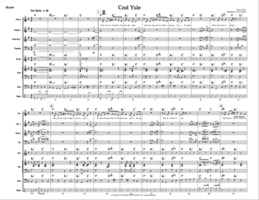 Cool Yule Small Ensemble scores gallery preview page 1