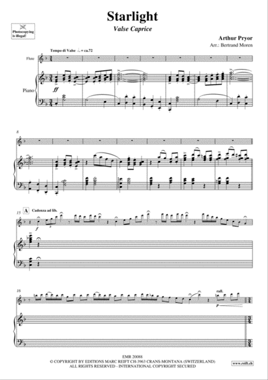 Starlight Starlight Flute Solo scores gallery preview page 3