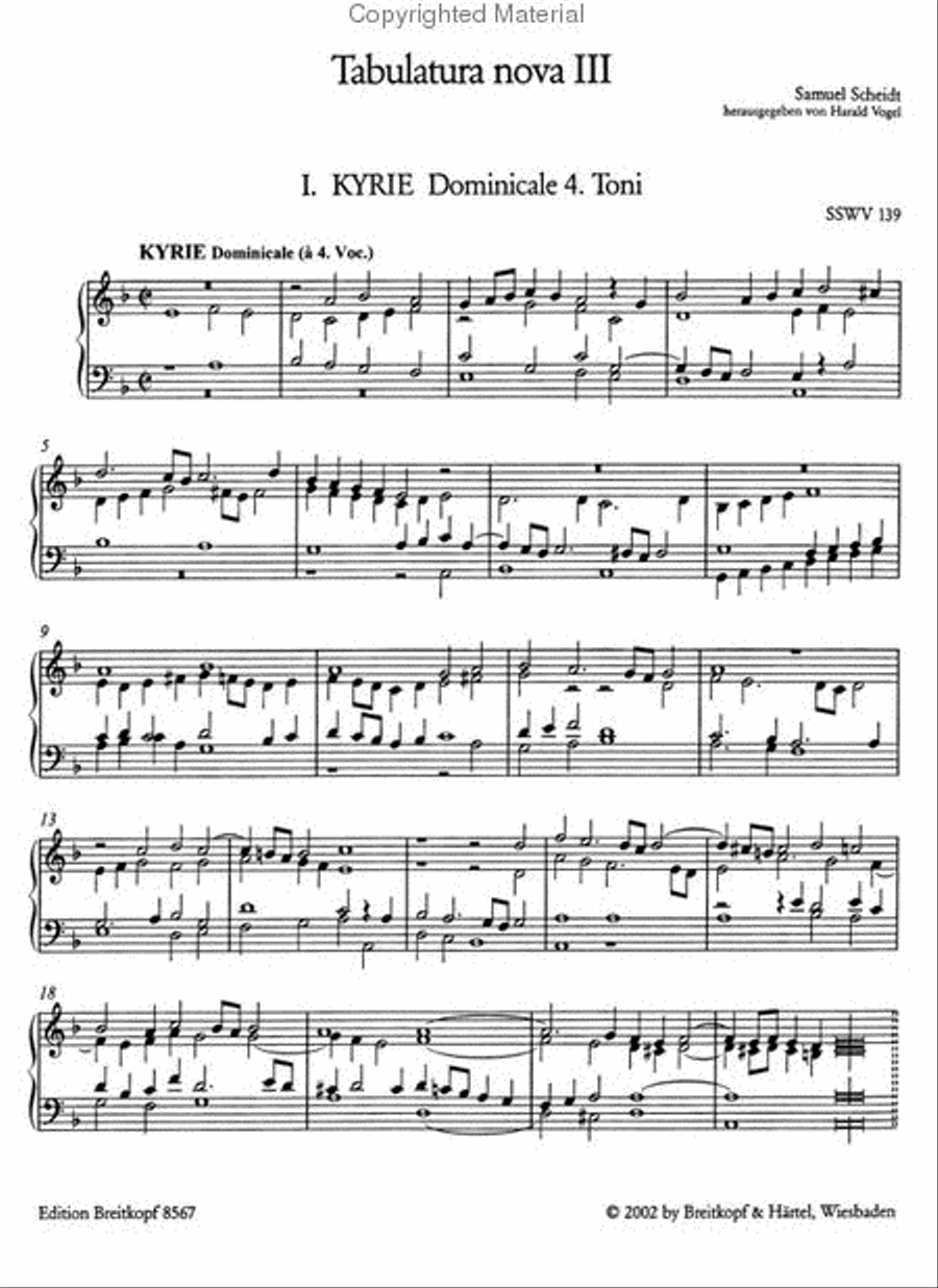 Tabulatura Nova Harpsichord scores gallery preview page 2