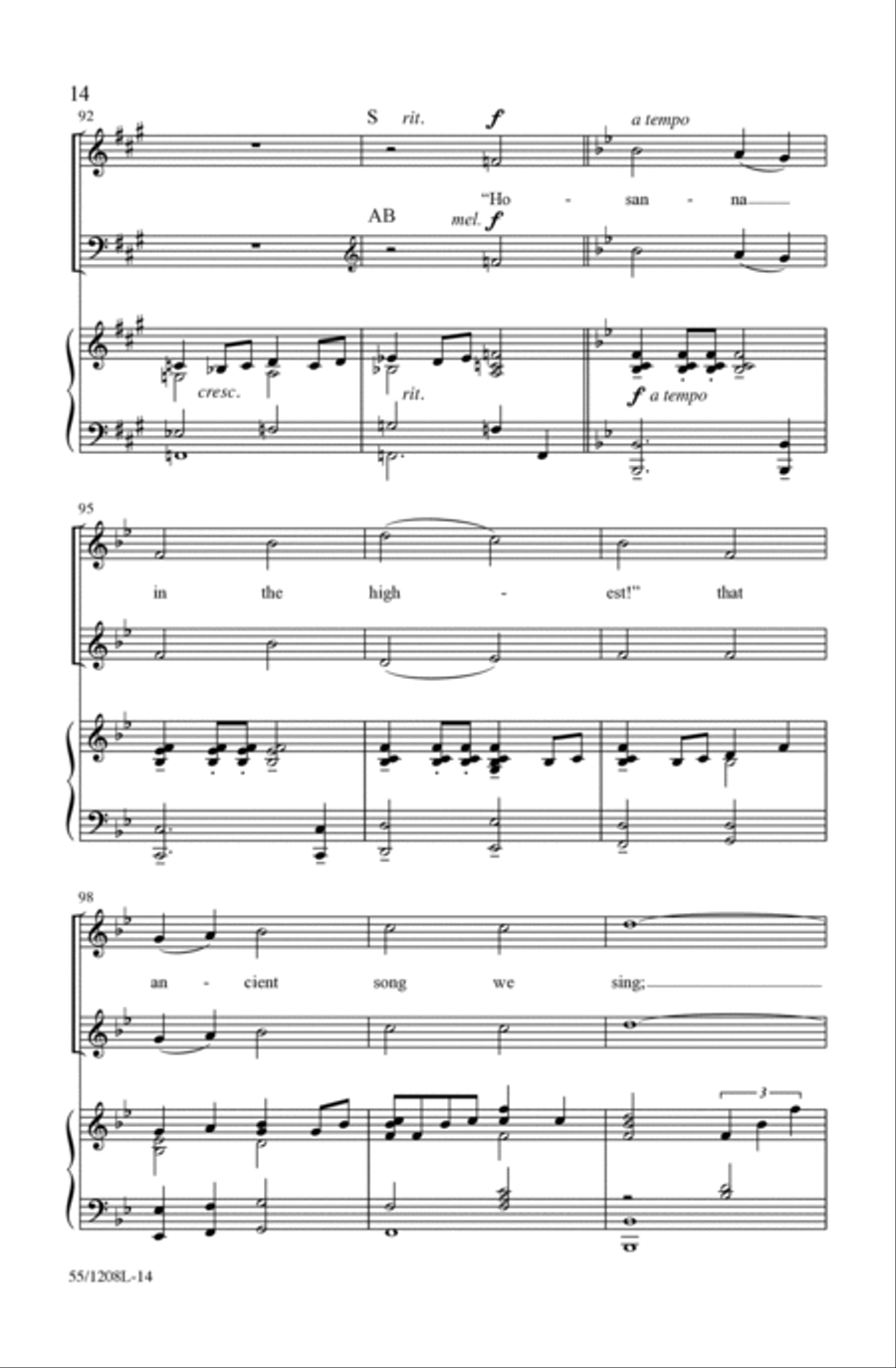 No Greater Love Choir scores gallery preview page 14