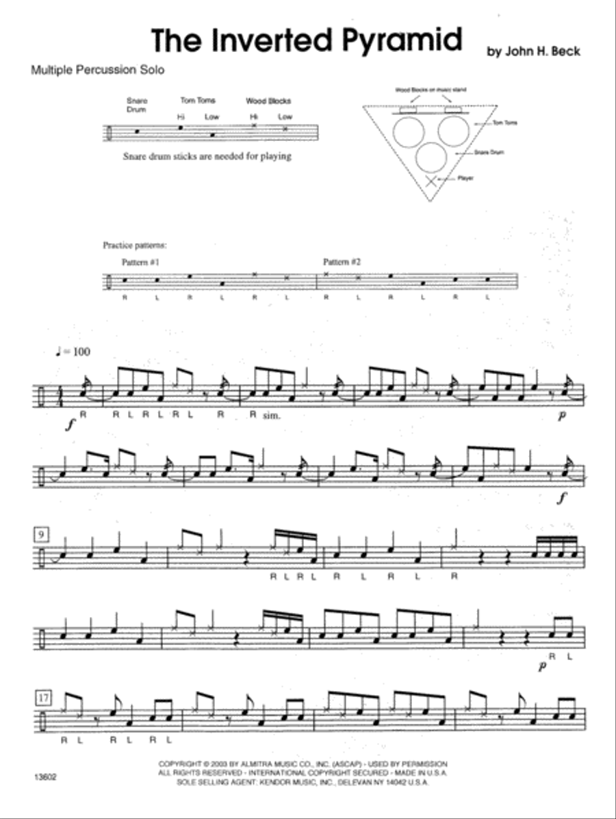 Inverted Pyramid, The Percussion scores gallery preview page 2