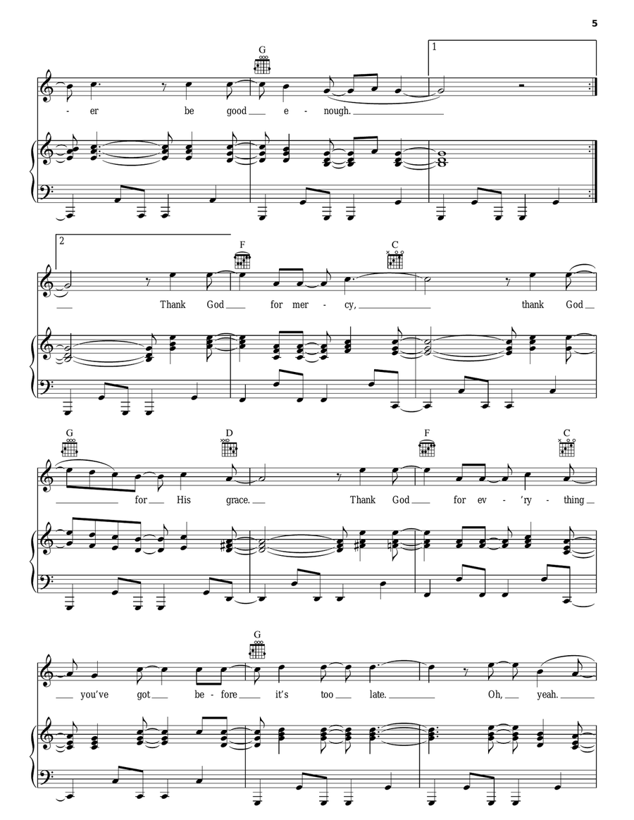 Caught Up In Yourself Caught Up In Yourself Piano, Vocal, Guitar scores gallery preview page 5