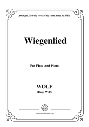 Book cover for Wolf-Wiegenlied, for Flute and Piano
