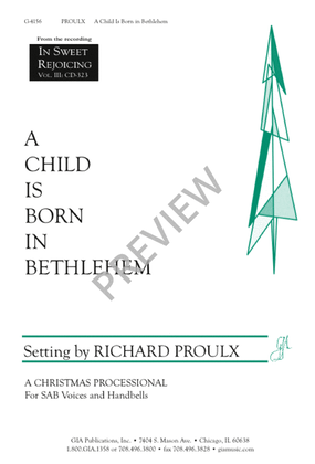 Book cover for A Child Is Born in Bethlehem