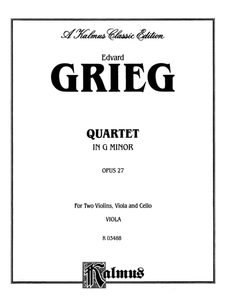 String Quartet, Opus 27