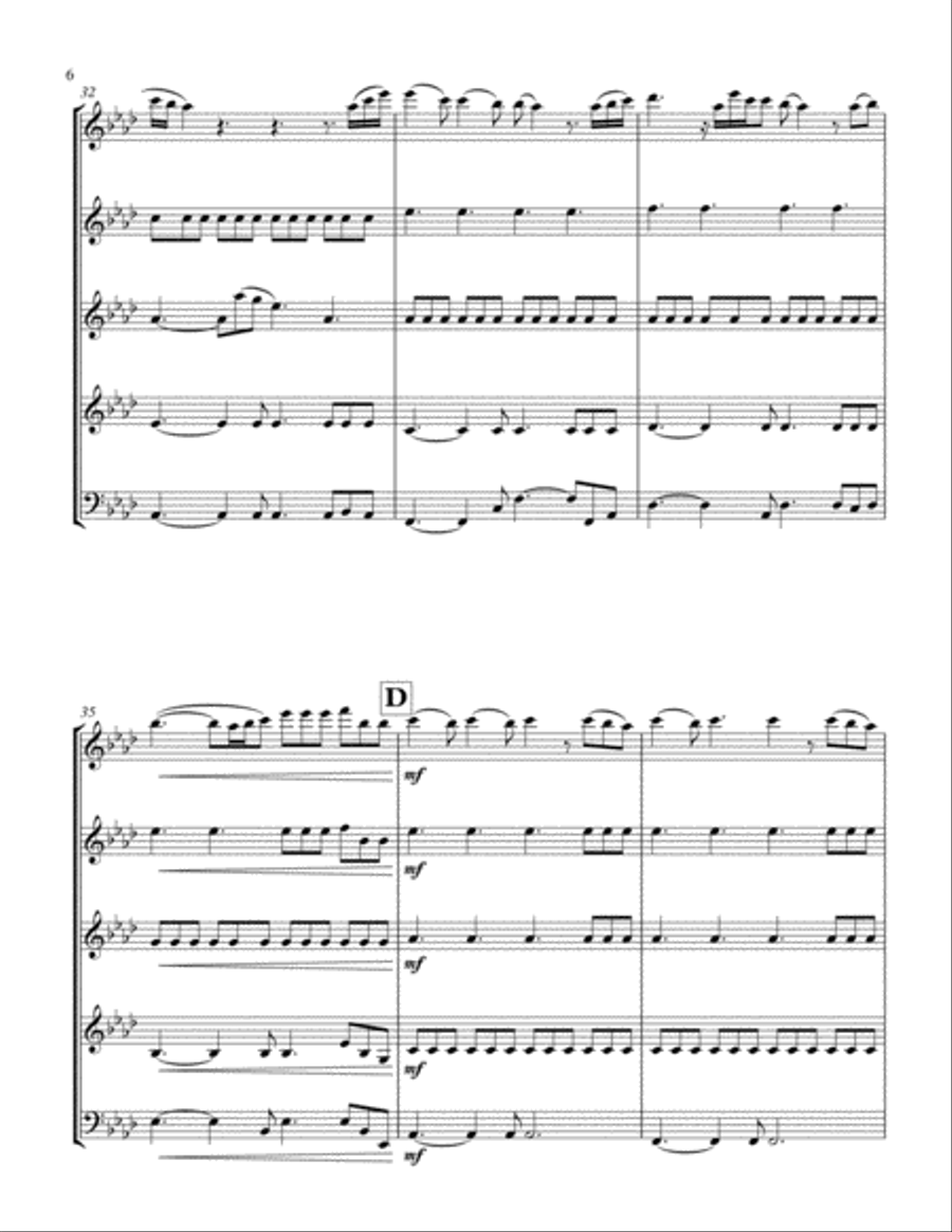 Perfect Perfect Woodwind Quintet scores gallery preview page 6