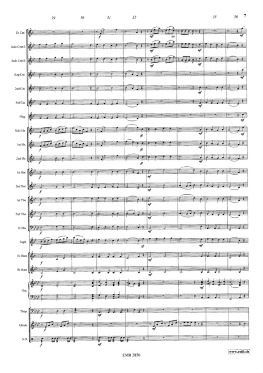 Nun danket alle Gott Brass Band scores gallery preview page 8