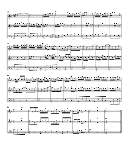 Trio sonata QV 2 14 (arrangement for 3 recorders)