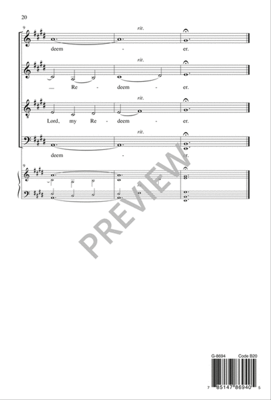Seven Short Choral Meditations Divisi scores gallery preview page 20