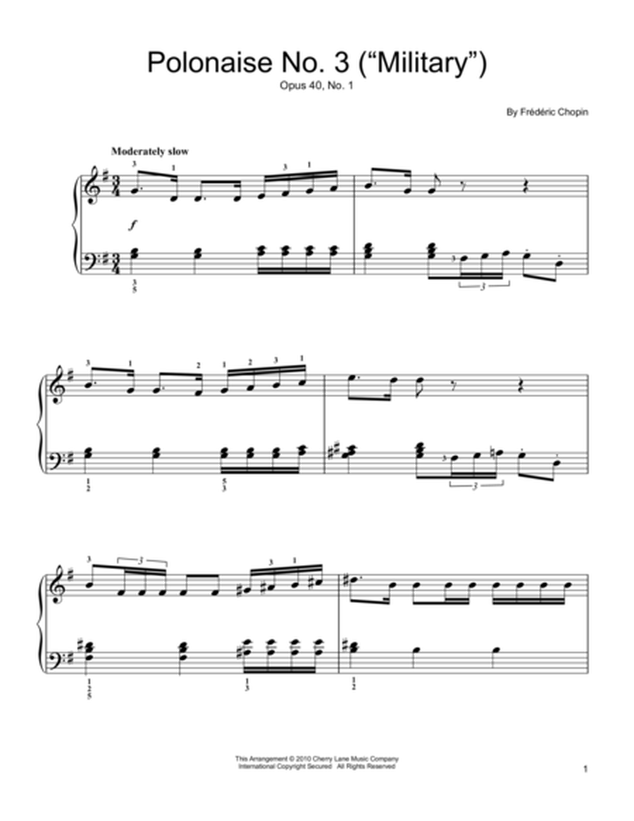 Polonaise Op. 40, No. 1