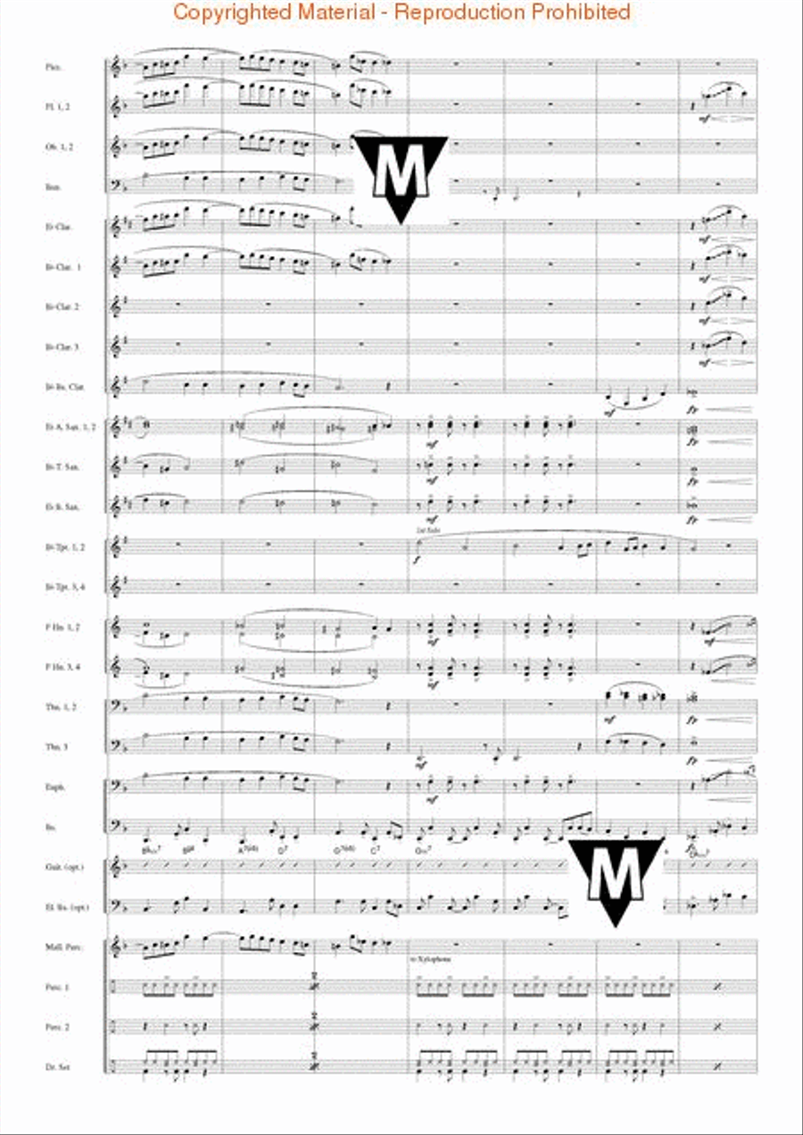 Famous German Christmas Songs Concert Band scores gallery preview page 12
