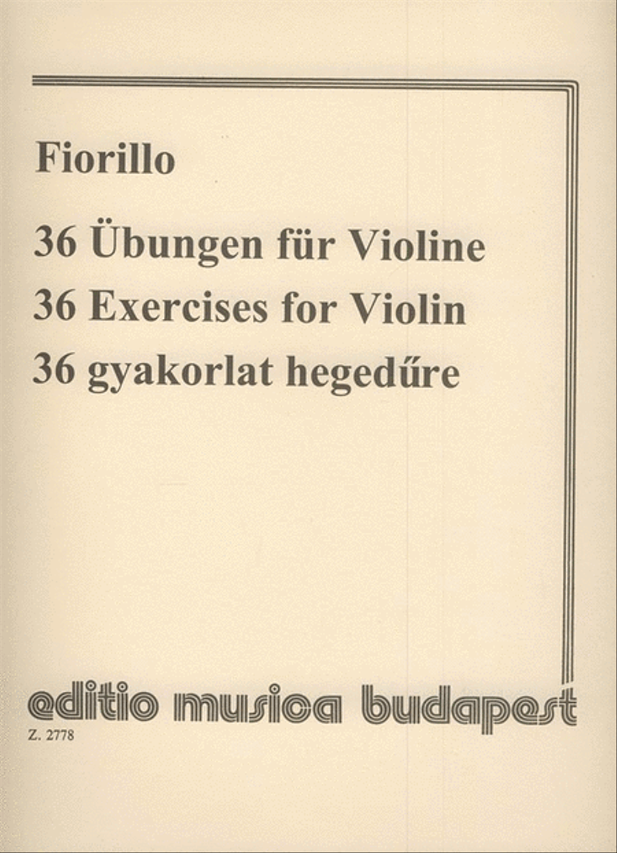 36 Übungen Violin Solo scores gallery preview page 1