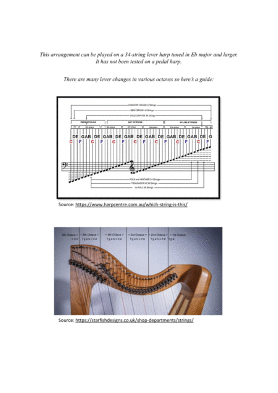 When She Loved Me When She Loved Me Harp scores gallery preview page 2