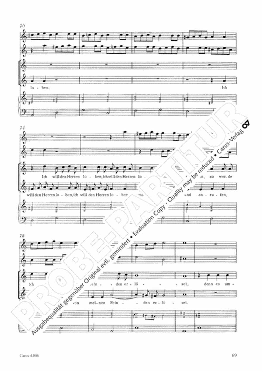 Ten motets Choir scores gallery preview page 71