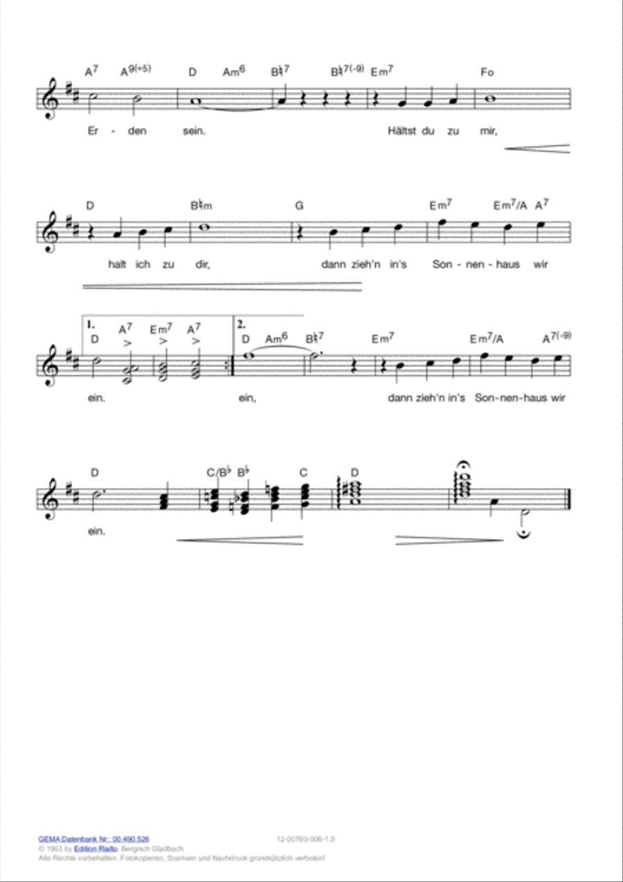 Schloss auf dem Mond Voice scores gallery preview page 5