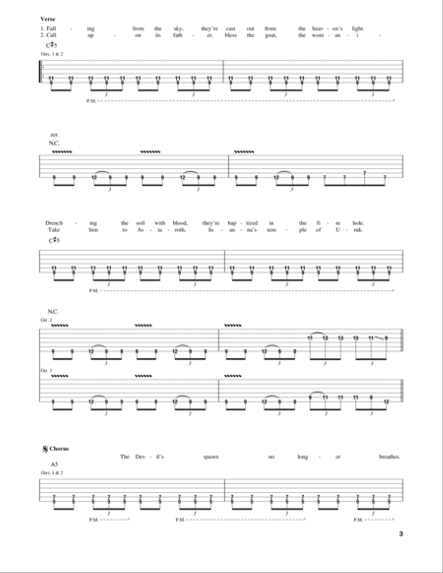 The Devil's Bleeding Crown Electric Guitar scores gallery preview page 2