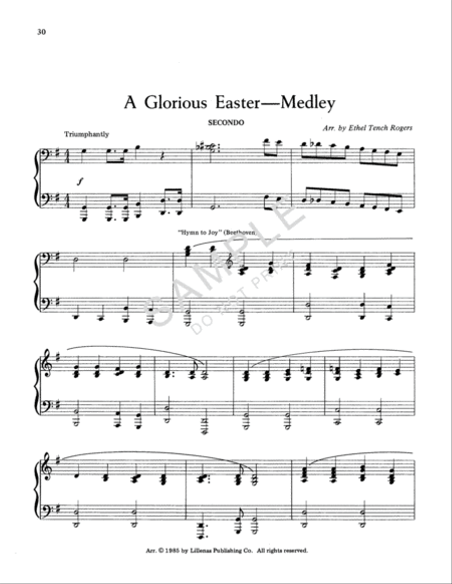 Piano Duets for All Seasons 1 Piano, 4-Hands scores gallery preview page 2