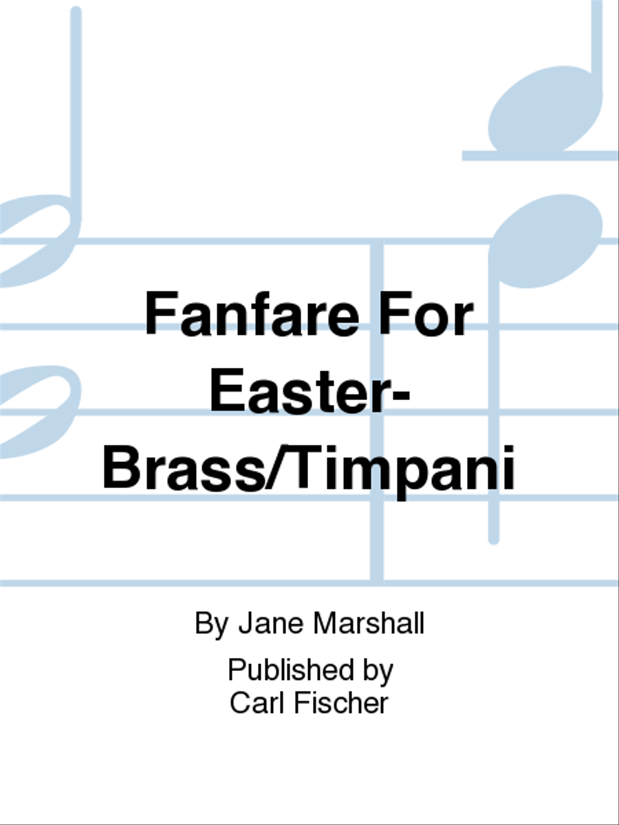 Fanfare For Easter Fanfare For Easter Choir scores gallery preview page 1