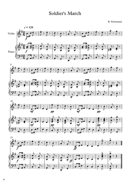 10 Easy Classical Pieces For Violin & Piano Vol. 3
