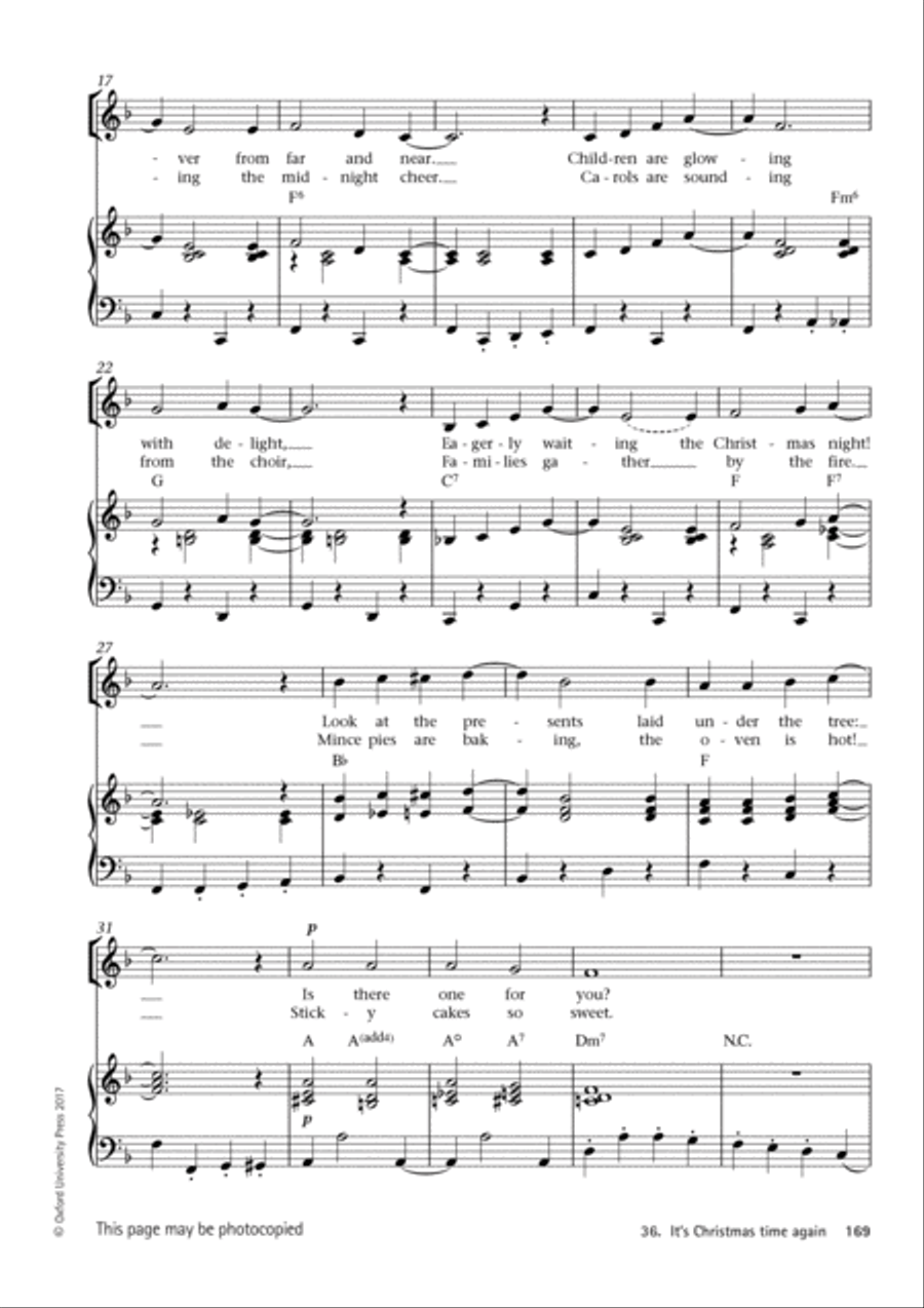 Junior Voiceworks at Christmas + CD 4-Part scores gallery preview page 12