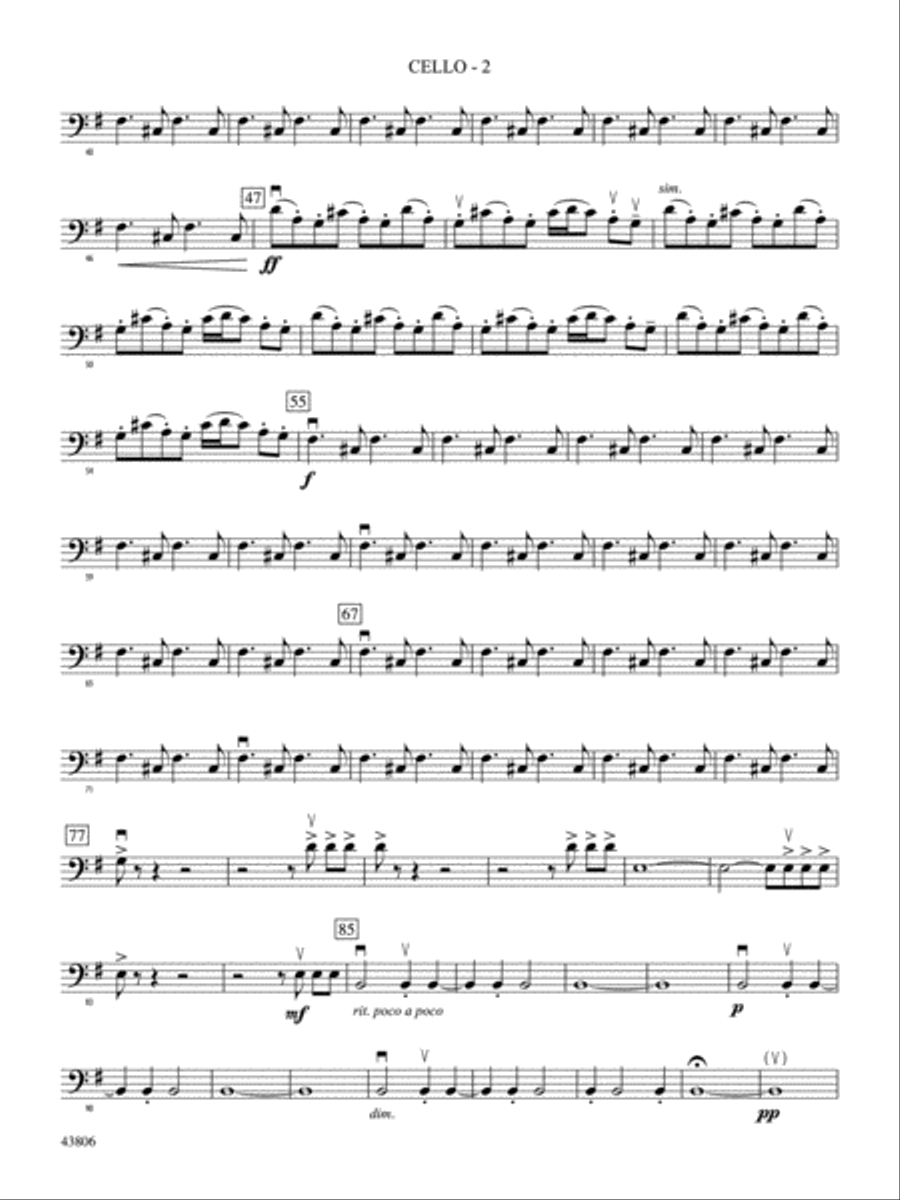 A Mad Russian's Christmas: Cello Full Orchestra scores gallery preview page 2