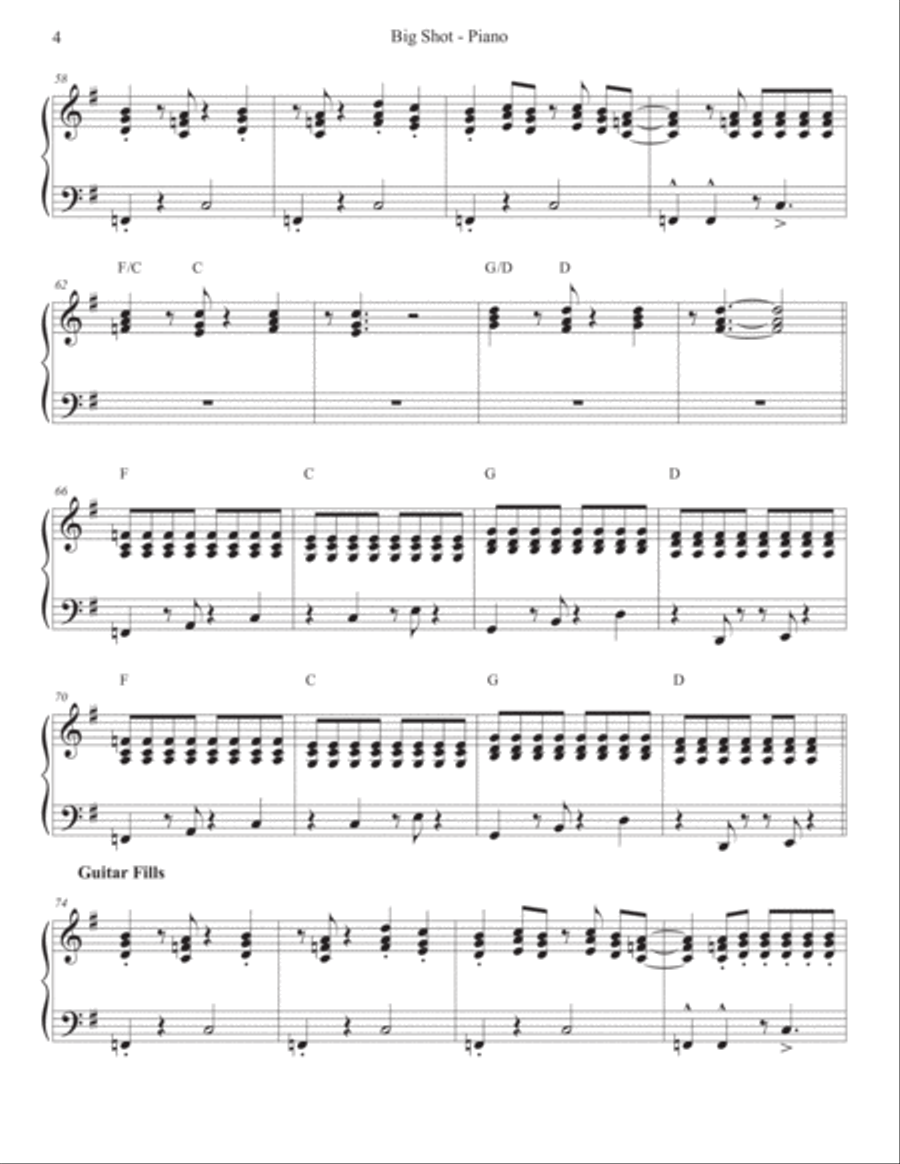 Big Shot Electric Guitar scores gallery preview page 5