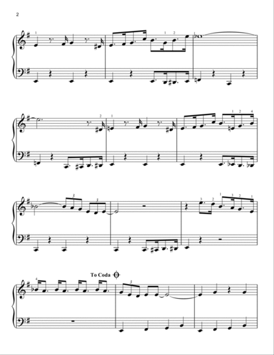 The Pink Panther Easy Piano scores gallery preview page 2
