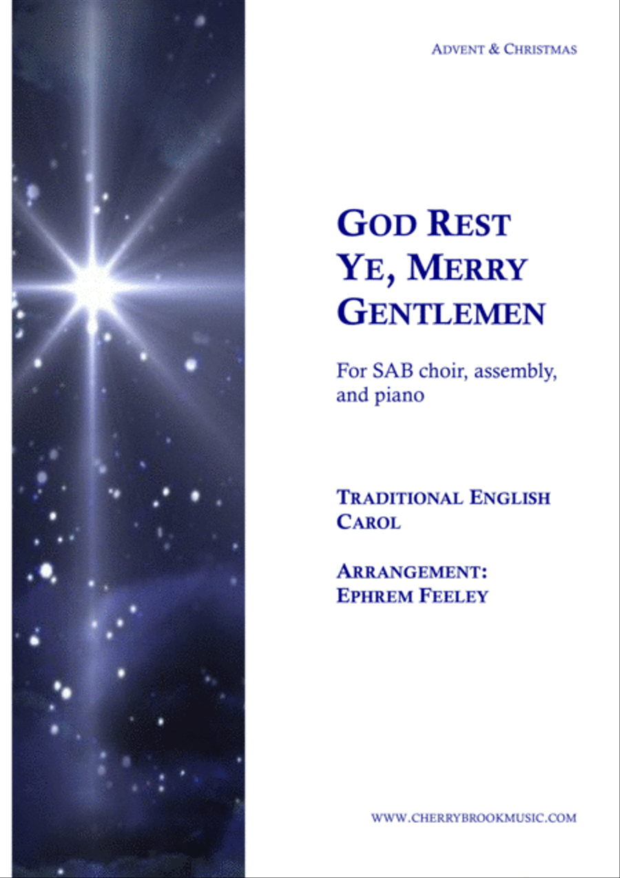 God Rest Ye, Merry Gentlemen 3-Part scores gallery preview page 1