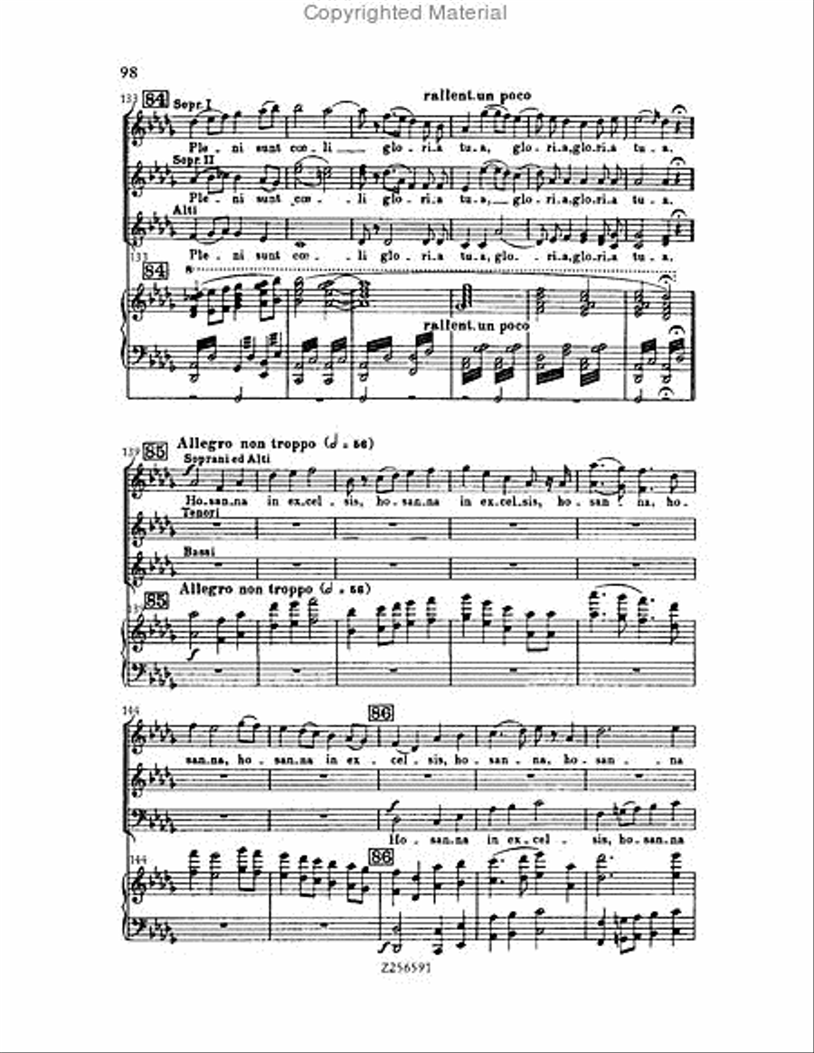 Grande Messe du Morts, H 75 Choir scores gallery preview page 98