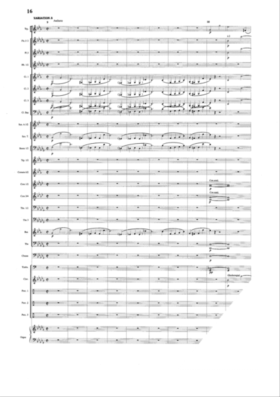 Thema und Variationen Concert Band scores gallery preview page 7