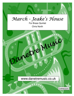 Book cover for March - Jeake's House (Brass Quintet)