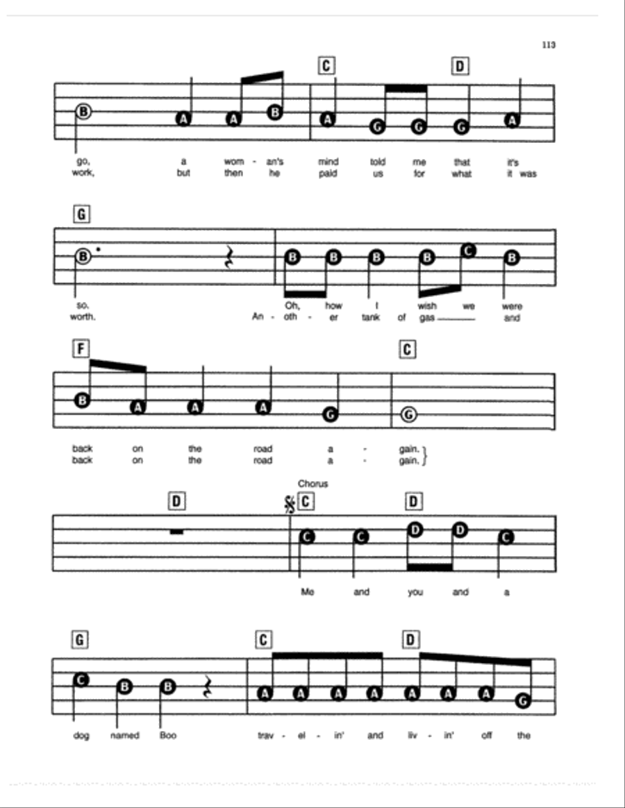 Me And You And A Dog Named Boo Electronic Keyboard scores gallery preview page 2