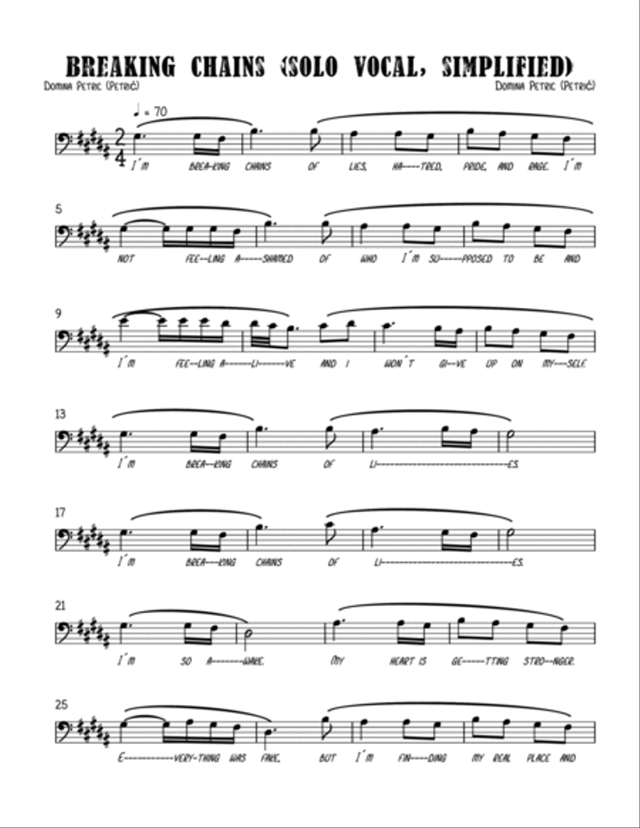 Breaking chains Alto Voice scores gallery preview page 2