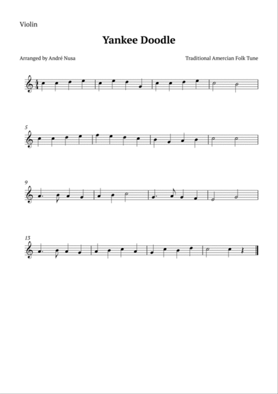 Yankee Doodle String Duet scores gallery preview page 2