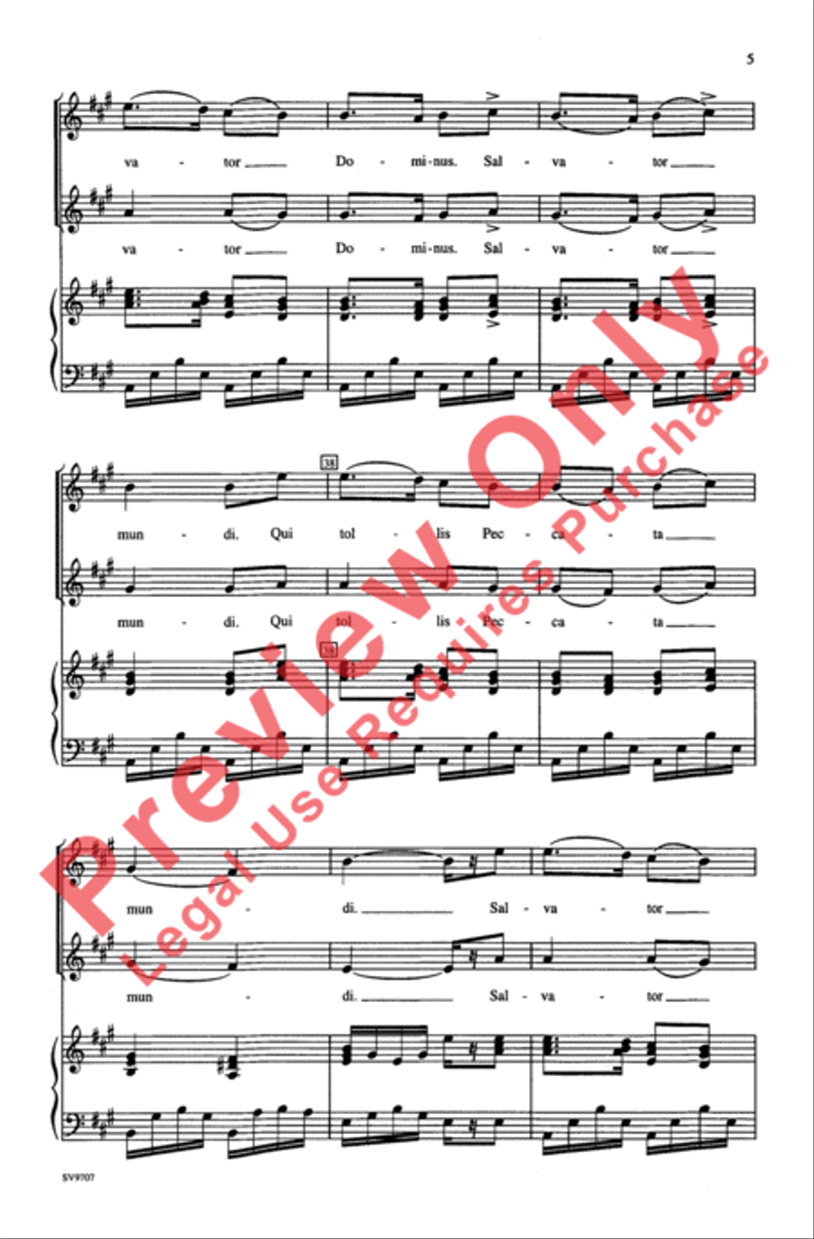 Exsultate Justi 2-Part scores gallery preview page 5