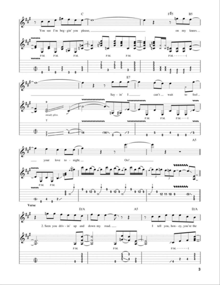 Feel Your Love Tonight Feel Your Love Tonight Electric Guitar scores gallery preview page 3