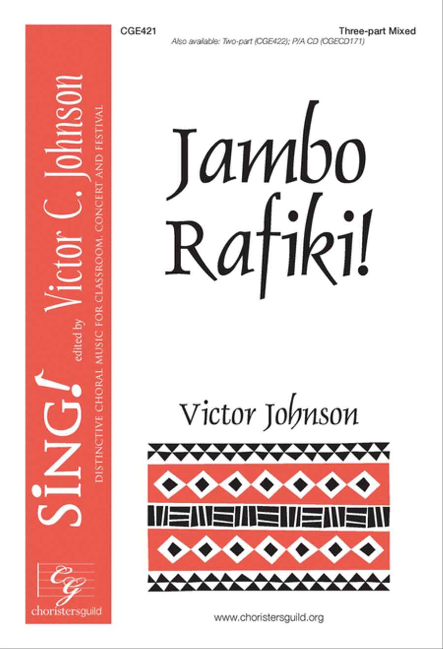 Jambo Rafiki! (Three-part Mixed with percussion) 3-Part scores gallery preview page 1