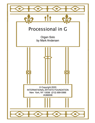 Book cover for Processional in G for organ by Mark Andersen