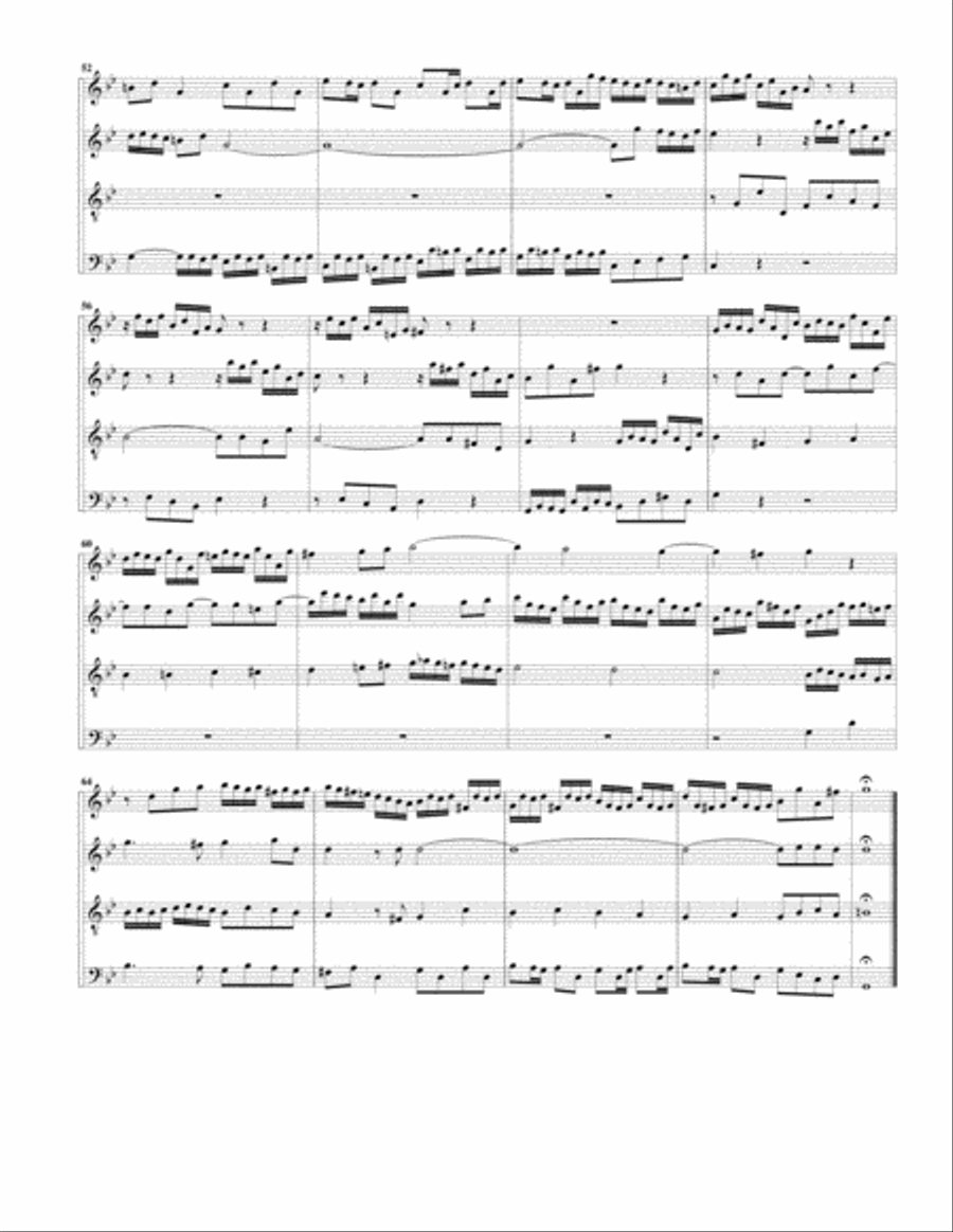 Fugue for organ, BWV 578 (Arrangement for 4 recorders) Recorder scores gallery preview page 4