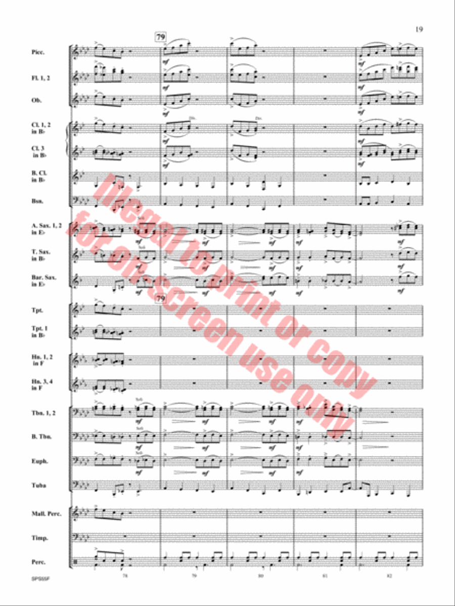 Alexander's Ragtime Band Alexander's Ragtime Band Concert Band scores gallery preview page 20